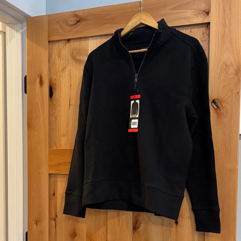 Banana Republic Men's Black Zip-Up Sweater